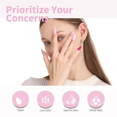 CANNI 9ml Hema-Free Gel Nail Polish Set- 6Pcs Light Pink Nail Gel Manicure Kit, Soak Off LED Polish DIY at Home Salon Gifts for Women Girls - Image 3