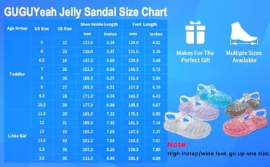 GUGUYeah Jelly Sandals for Girls,Closed Toe Princess Costume Summer Dress Shoes Fisherman Gladiator Water Beach Flat Sandals for Toddler/Little Kid/Big Kid - Image 6