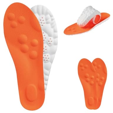 Steppers Massage Insoles for Men Women, 4D Cloud Memery Foam Steppers Insole with Arch Support, Suitable for Relieve Foot Fatigue (Men 10-11) - Image 1