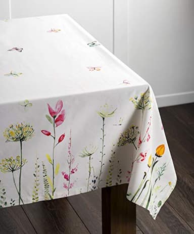 Maison d' Hermine Table Cloth Rectangle Table 100% Cotton 70 x 140 Inches Tablecloth Reusable Decorative for Dining Room, Farmhouse, Home, Party, Festive & Wedding Spring Summer - Botanical Fresh - Image 7