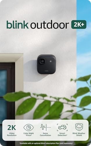 Blink Outdoor 2K+ (newest model) — Wireless smart security camera, 2K video resolution, color night vision, enhanced audio, long-lasting battery. Required Sync Module not included — Add-On (Black) - Image 8