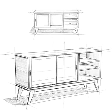 SIMPLIHOME Draper SOLID HARDWOOD 60 Inch Wide Mid Century Modern TV Media Stand in Teak Brown For TVs up to 65 Inches, For the Living Room and Entertainment Center - Image 14