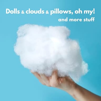 SARANDAVE Fiberfill Stuffing, Polyester Stuffing for Stuffed Animals, Pillows, Fiber Stuffing for Crochet, High Resilience Fill - 7 Oz 200 Grams - Image 4