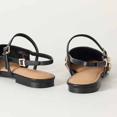 The Drop Women's Tammie Pointed Toe Flat, Black Studded, 8.5 - Image 7