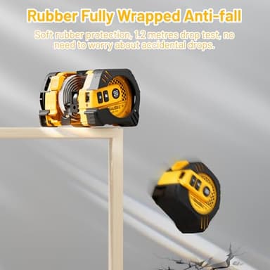 262Ft Laser Tape Measure, SAVSEC 2 in 1 Laser Measuring Tool & 16ft Self-Locking Measuring Tape, Digital Laser Distance Meter with Pythagorean, Area, Volume Measure & Ft/Ft+in/in/M Unit(80M) - Image 7