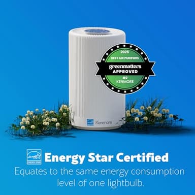 Kenmore PM1005 Air Purifier with H13 True HEPA Filter, Covers Up to 850 Sq.Foot, 25db SilentClean 3-Stage HEPA Filtration System for Office & Bedroom - Image 7
