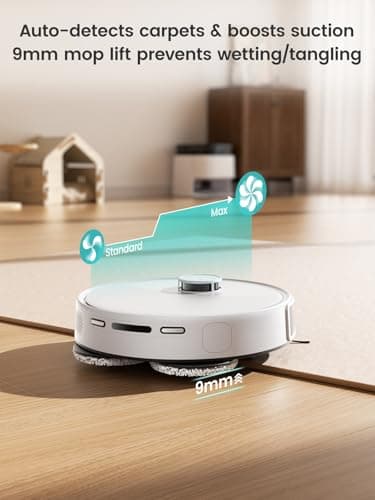 Lefant Robot Vacuum and Mop, 12000Pa Suction, Self Emptying, Auto Mop Washing and Drying for Hands-Free, Anti-Tangle Brushes, Dual Spinning Mop for Pet Hair Dust, Wi-Fi/App/Alexa/iWatch Control, M3 - Image 8