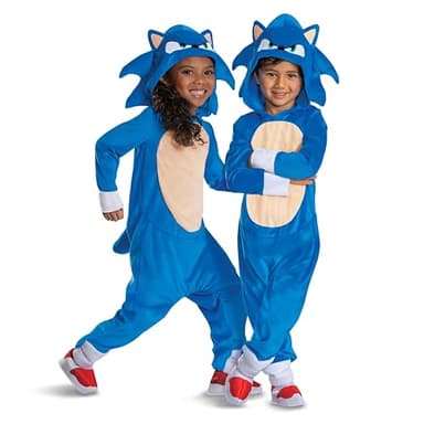Disguise Sonic Costume for Toddlers, Official Sonic Movie 3 Posh Halloween Costume with Detachable Tail, Toddler Size (12-18 Mth) - Image 1