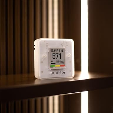 SAF Aranet4 Home: Wireless Indoor Air Quality Monitor for Office or School (CO2, Temperature, Humidity and More) Portable, Battery Powered, E-Ink Screen, App for Configuration & Data History - Image 9