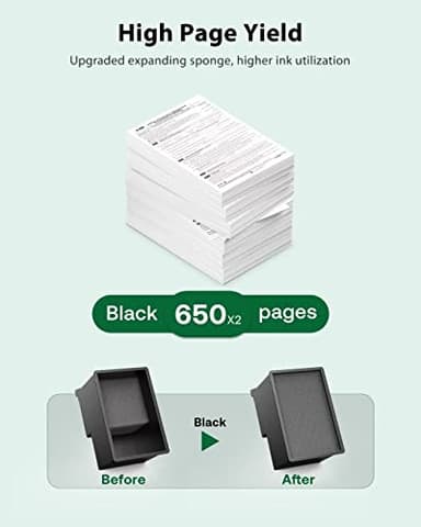 Exurbiz 64XL Ink Cartridges Black Compatible for HP 64 XL Work with HP Envy Photo 7855 7858 7155 6255 6252 7100 7800, HP Envy Inspire 7900e 7950e Tango Series Printer ,3 Pack - Image 2