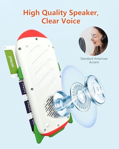 ZIKAQUQI Spelling&Talking Flash Cards for Toddlers 3-8 Years Old - Speech Therapy with 107 Sight Words - Sensory Toys for Kids with Autism, Montessori Learning Toys, Ideal Gifts for Boys&Girls - Image 5