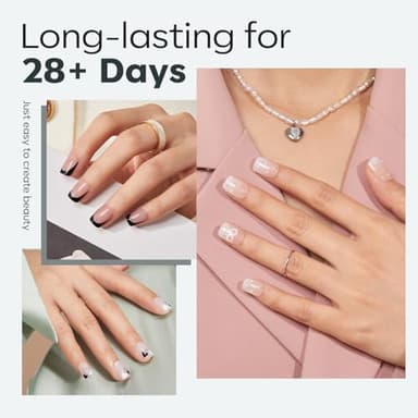 modelones Extra Short Square Nail Tips, Pre-shaped Soft Gel Tips Fake Nails False Acrylic Clear Full Cover Press on Extension Kit Gel Manicure DIY at Home 216PCS 12Sizes - Image 2