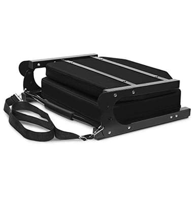 Jauntis Stadium Seats for Bleachers with Ultra Padded Comfy Foam Cushion, Wide Portable Stadium Chairs with Back Support and Shoulder Strap, 1 Pack, Black - Image 5