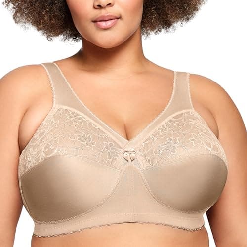 Full Figure Plus Size MagicLift Original Support Bra Wirefree #1000 Blush - Image 1
