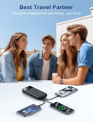 OHOVIV Portable Charger Power Bank 50000mAh Battery Pack, 22.5W Fast Charging PowerBank with Built in Cables,Travel Camping Essential USB-C Portable Phone Charger for iPhone Samsung Pixel Android iPad - Image 5