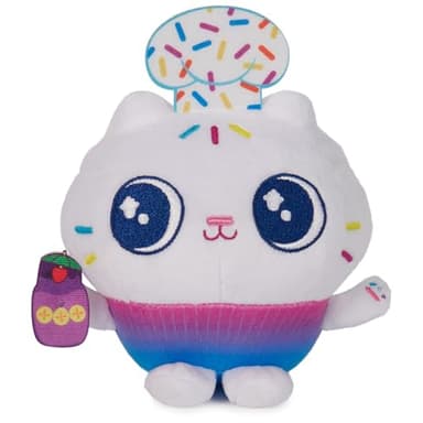 Gabby's Dollhouse, Celebration Series 6-Inch Tall Cakey Cat Plushies, Stuffed Animal Kids Toys for Girls & Boys Ages 3 and Up - Image 1