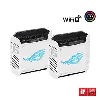 ASUS ROG Rapture GT6 (2PK) AX10000 Tri-Band WiFi 6 Gaming Mesh System, Covers up to 5,800 sq ft, 2.5 Gbps Port, Triple-Level Game Acceleration, UNII 4, Free Lifetime Internet Security, Moonlight White - Image 14