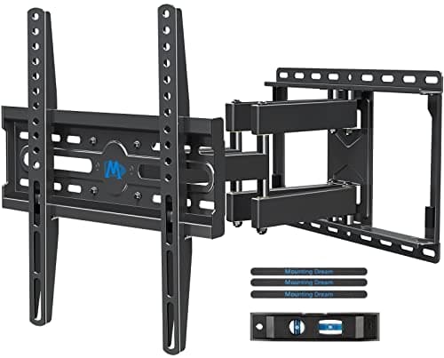 Mounting Dream TV Wall Mount for 32-65 Inch Television,Mount with Swivel and Tilt, Full Motion Bracket with Articulating Dual Arms, Fits 16inch Studs, Max VESA 400X400 mm, 99lbs, MD2380 - Image 1