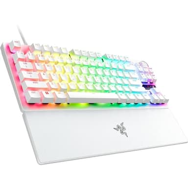 Razer - Huntsman V3 Pro TKL Wired Analog Optical Esports Keyboard with with Snap Tap Mode Rapid Trigger and Adjustable Actuation - White - Image 11
