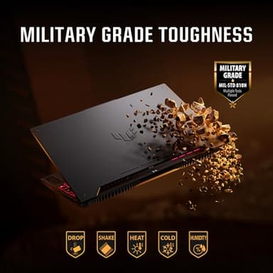 ASUS TUF Gaming A15 Gaming Laptop, 15.6” FHD 144Hz, 100% sRGB Display, GeForce RTX 4050, AMD Ryzen 7 7435HS, 16GB DDR5, 512GB PCIe SSD, Wi-Fi 6, Windows 11, FA507NUR-AS73 - Image 8