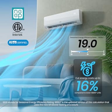 TOSOT 24,000 BTU Mini-Split Air Conditioner and Heating System, 19 SEER2 Wifi-Enabled Ductless Inverter AC Unit with 16ft Copper Line Set, Voice Controlled, 208-230V, Cosmo Series - Image 3