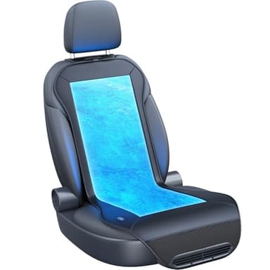 TOWTAMER 2025 Upgraded ICY Seat, Semiconductor Ventilated Cooling Car Seat Cover(Front Seat),12V-24V Cooling Car Seat Cushion with 3 Temp Modes,Universal Fit for SUV/Truck Accessories(Ice-Core Black) - Image 1
