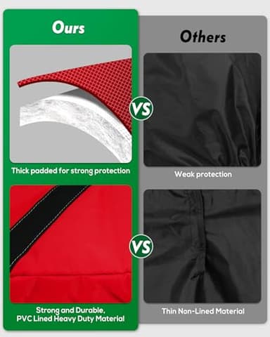 Big Teeth Golf Sunday Bag, Small Golf Bag Lightweight, Par 3 Golf Bag for A Few Clubs Driving Range, Practice with Carry Shoulder Strap Foldable Multi-Colour - Image 2