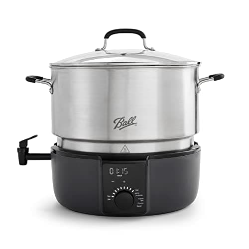 Ball EasyCanner Electric Water Bath Canner, 21-Quart Capacity, Automated Heating, Multicooker & Steamer Functionality - Image 1