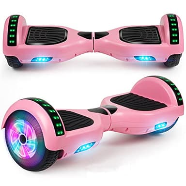 LIEAGLE Hoverboard, 6.5" Self Balancing Scooter Hover Board with Many Certified Wheels LED Lights for Kids Adults(A02 Pink) - Image 1