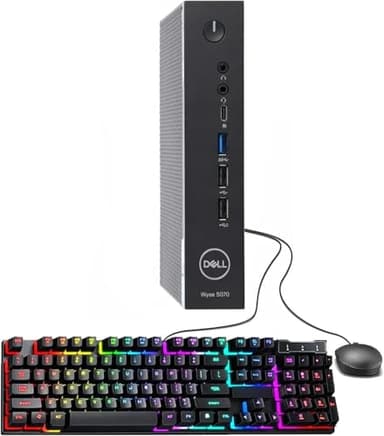 Dell Wyse 5070 Mini Desktop Computer, 21.5-Inch FHD Monitor, Intel Celeron J4105, 8GB RAM, 256GB SSD, USB WiFi & USB BT, Mouse and Keyboard, Windows 10 Pro (Renewed) - Image 2