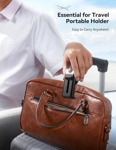 JOYROOM 【360° Metal Ball & Titanium】 Magsafe Airplane Phone Holder, Travel Essentials for Airplane Phone Mount, Universal Travel Phone Holder for Plane, Travel Must Have for iPhone 16 15 14 13 - Image 4