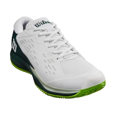 WILSON Men's Rush Pro Ace Sneaker, White/Ponderosa Pine/Jasmine Green, 7.5 - Image 2
