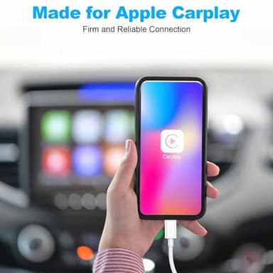 Car Apple Carplay Cable,USB A to Lightning Cable 3FT Compatible with iPhone 14 13 12 11 Pro Max XR XS X Charger Cord,Car Charging Cord - Image 2