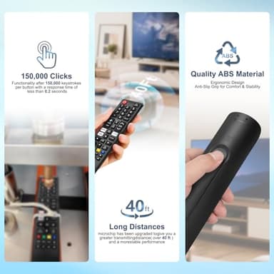 【Pack of 2】 Universal for Samsung-TV-Remote-Control Replacement,Compatible with All Samsung Smart Frame QLED LED 7 Series TVs - Image 5