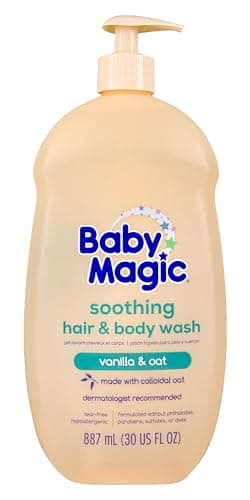 Baby Magic Soothing Hair & Body Wash, Vanilla & Oat, 30 Fl Oz - Image 1