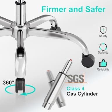 Ergonomic Ofice Chair with Adaptive BackrestSGS Class 4 Gas Clylinder and Flip-Up Armrests,Breathable Mesh, Adiustable Headres - Image 10