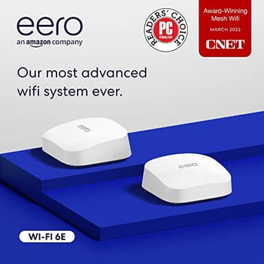 Like-New Amazon eero Pro 6E mesh wifi router (newest model) - Supports internet plans up to 2.5 Gbps, Coverage up to 4,000 sq. ft., Connect 100+ devices, 2-pack - Image 7