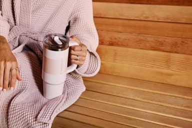 Stanley Quencher ProTour Flip Straw Tumbler with Leakproof Lid 30 oz | Built-In Straw & Handle | Cupholder Compatible for Travel | Insulated Stainless Steel Cup | BPA-Free | Rose Quartz - Image 5