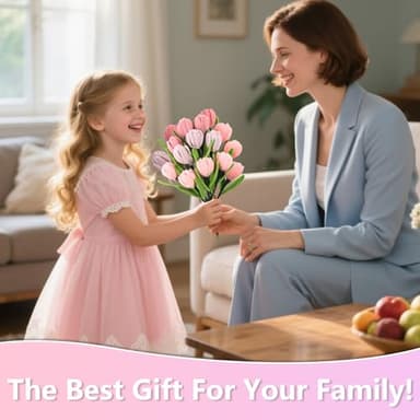 400 Pcs Pipe Cleaners Craft,4 Assorted Colors Pipe Cleaners Bulk, Chenille Stems for DIY Flower Making Kit with Floral Wires, Gardening Tape,Stamen& Ribbon (Pink) - Image 7