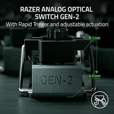 Razer - Huntsman V3 Pro TKL Wired Analog Optical Esports Keyboard with with Snap Tap Mode Rapid Trigger and Adjustable Actuation - White - Image 3