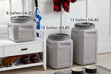 Mighty Tuff Airtight Dog Food Storage Container – 10 Gal, up to 40 lb Capacity – Cat and Dog Food Container with Twist Lid & Handles – BPA-Free, Made in USA - Image 8
