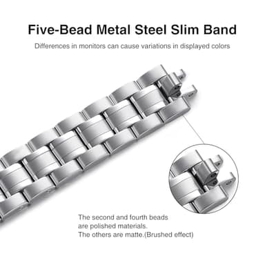 STIROLL Thin Replacement Band Compatible for Apple Watch 38mm 40mm 41mm 42mm(Series 11 10), Stainless Steel Metal Wristband Women Men for iWatch Ultra SE Series 9 8 7 6 5 4 3 2 1, Silver - Image 2