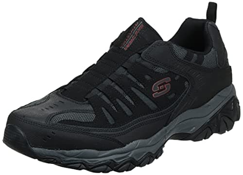 Skechers Sport Men's Afterburn Wonted Loafer,black/charcoal,12 4E US - Extra wide fit - Image 1