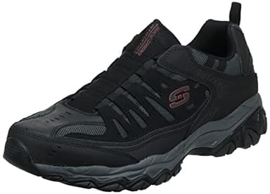 Skechers Sport Men's Afterburn Wonted Loafer,black/charcoal,12 4E US - Extra wide fit - Image 1