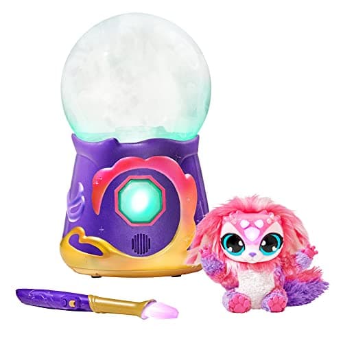 Magic Mixies Magical Misting Crystal Ball with Interactive 8 inch Pink Plush Toy and 80+ Sounds and Reactions - Image 1