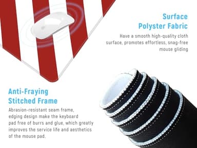 JIALONG Large Gaming Mouse Pad, XXL Desk Mat, Durable Extended Mousepad with Stitched Edges, Non-Slip Base Keyboard Mat for Gamer, Office and Home - 35.4x15.7 Inches - Image 3