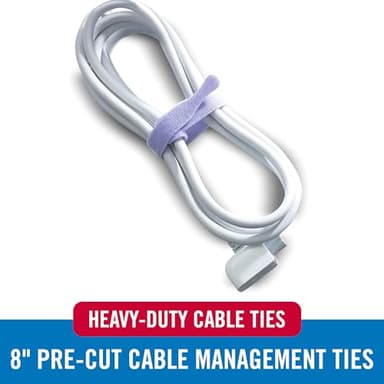 VELCRO Brand ONE-WRAP Cable Ties | 60Pk | 8 x 1/2" Straps, Multicolor | Strong Reusable Wire Management | Cord Bundling for Home Office and Data Centers - Image 6