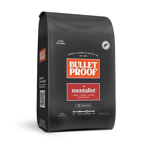 Bulletproof The Mentalist Medium-Dark Roast Whole Bean Coffee, 5 Pounds (bulk), 100% Arabica Beans, Clean Coffee Tested for Toxins, Packaging May Vary - Image 1