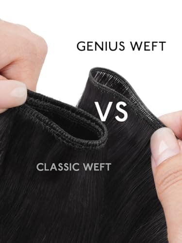 WENNALIFE Genius Sew in Weft Hair Extensions Real Human Hair, 20 inch 120g Balayage Natural Black to Chestnut Brown Sew in Human Hair for Women Natural Remy Hair Invisible Extensiones De Cabello - Image 3