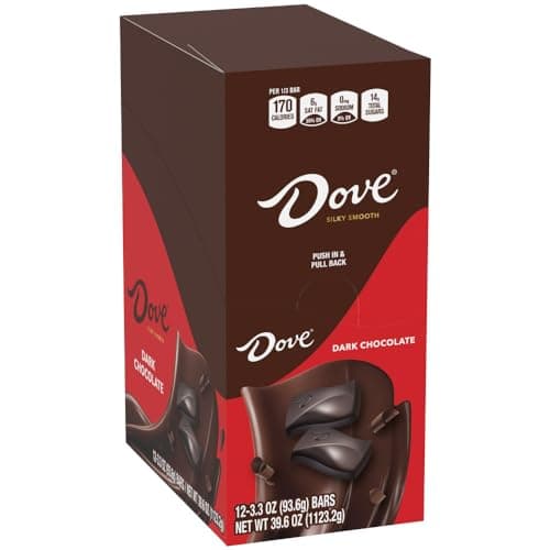 DOVE Dark Chocolate Bars, 3.30-Ounce Bar (Pack of 12) - Image 1